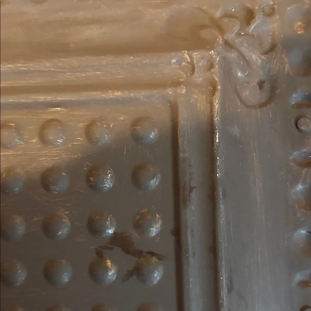 Rustic Metal Tray with Handles